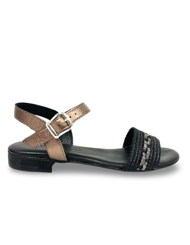 Delia sandalo con cinturino in colore nero