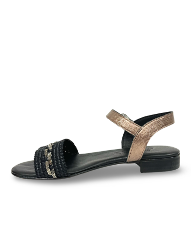 Delia sandalo con cinturino in colore nero