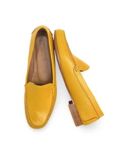 Mocassino Ischia in pelle ocra 2