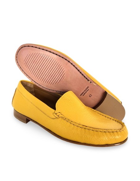 Mocassino Ischia in pelle ocra