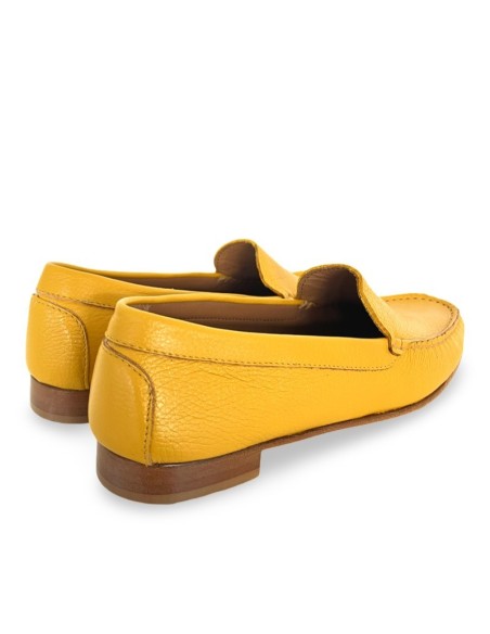 Mocassino Ischia in pelle ocra