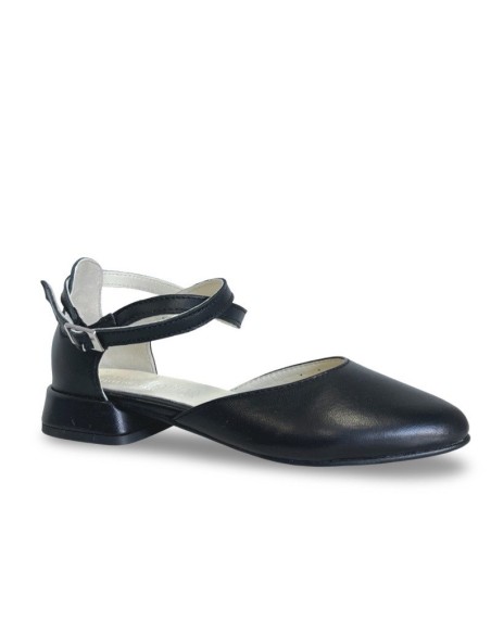 Ballerina Clara in pelle nera
