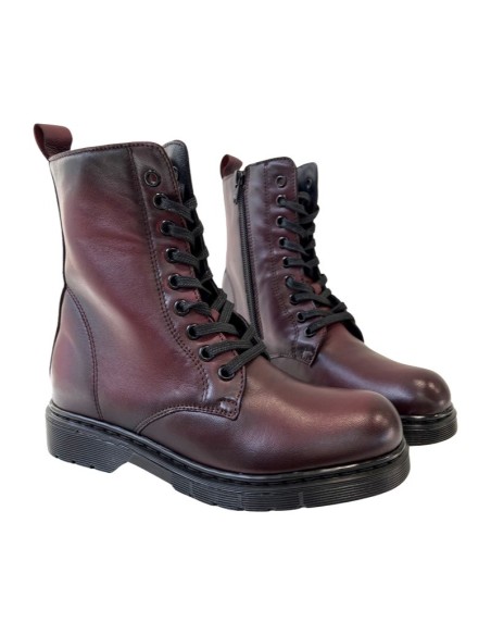 Anfibio bonnie in pelle bordeaux