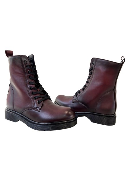 Anfibio bonnie in pelle bordeaux