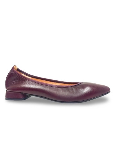 Ballerina Carola in pelle bordeaux