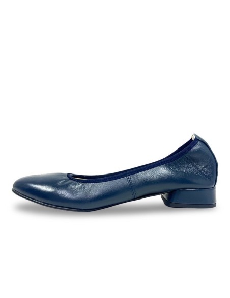 Ballerina Carola in pelle blu