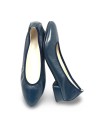Ballerina Carola in pelle blu