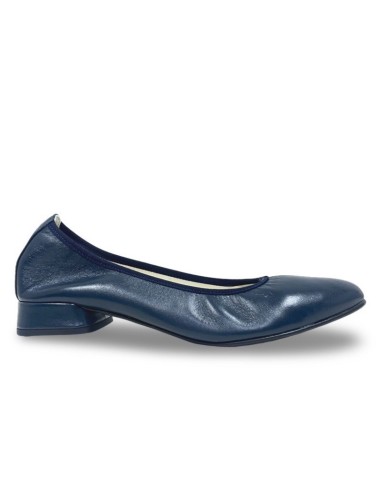 Ballerina Carola in pelle blu