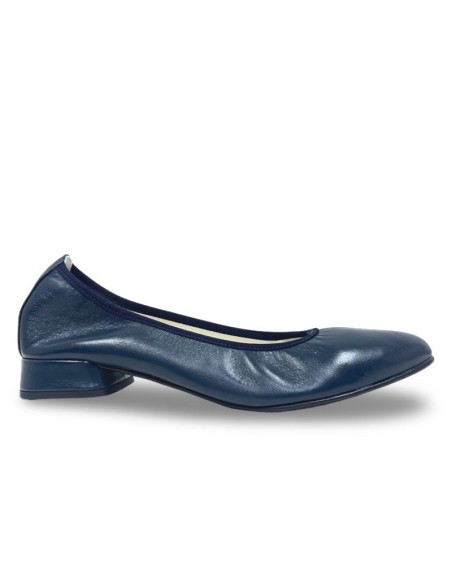 Ballerina Carola in pelle blu