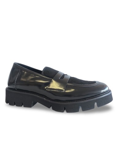 Mocassino Vania con cavallino nero