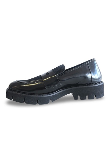 Mocassino Vania con cavallino nero