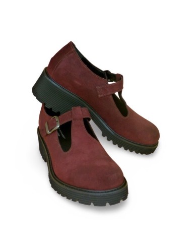 Pacipa in camoscio bordeaux