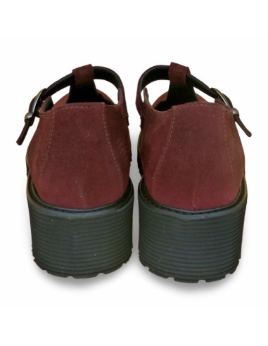 Pacipa in camoscio bordeaux