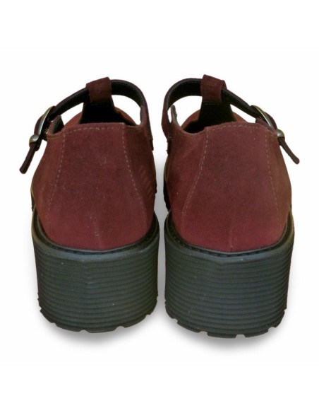 Pacipa in camoscio bordeaux