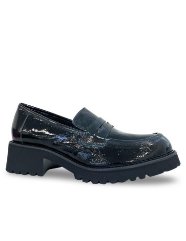 Mocassino Angela in vernice nera