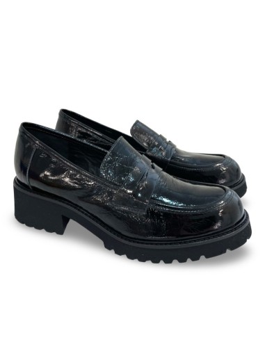 Mocassino Angela in vernice nera