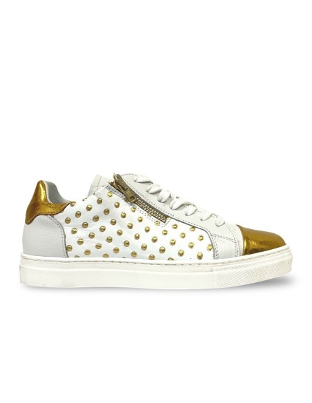 Sneaker Polly bianco oro