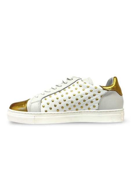 Sneaker Polly bianco oro