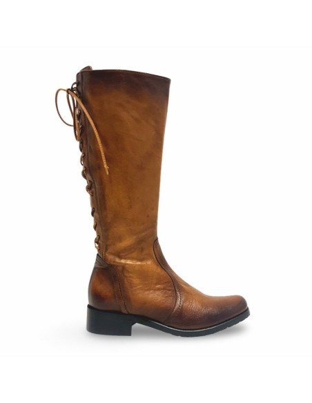 Stivale Kate in pelle spazzolata cuoio