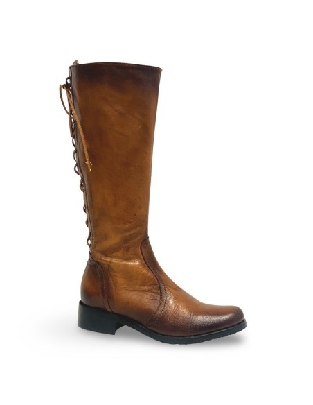 Stivale Kate in pelle spazzolata cuoio