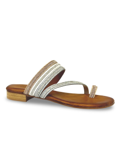 Nives ciabattina infradito cuoio 2