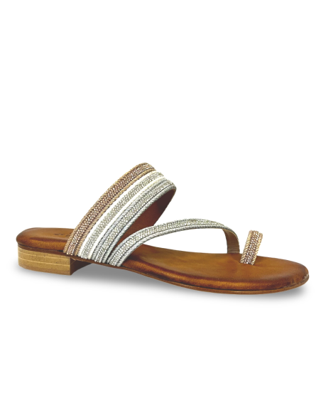 Nives ciabattina infradito cuoio