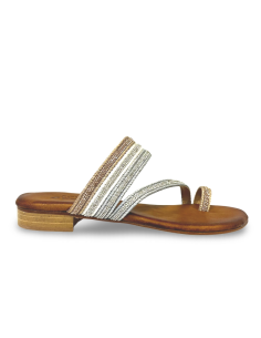 Nives ciabattina infradito cuoio