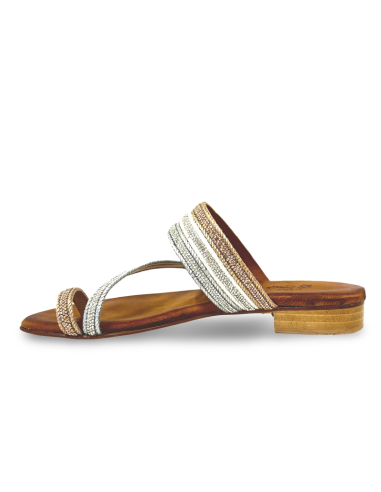 Nives ciabattina infradito cuoio