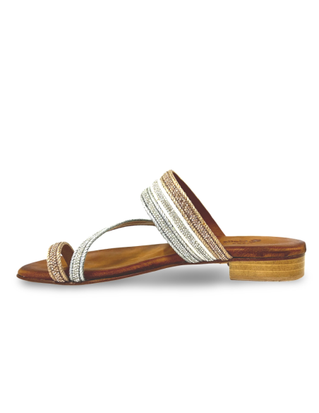 Nives ciabattina infradito cuoio