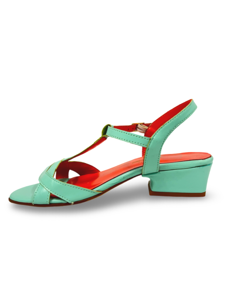 Sandalo Melly color verde acqua