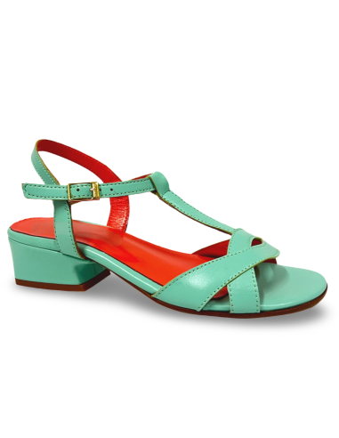 Sandalo Melly color verde acqua