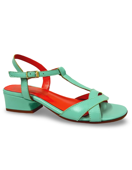 Sandalo Melly color verde acqua
